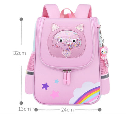 Girl Pink Unicorn Nylon Printing Backpack