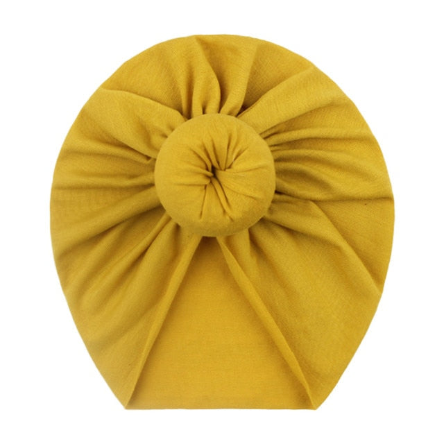 Newborn Girl Cotton Soft Big Bow Turban