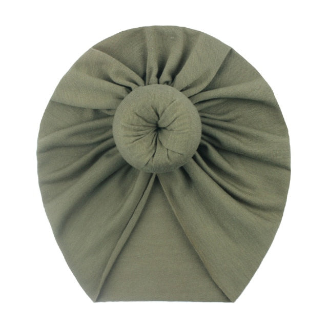 Newborn Girl Cotton Soft Big Bow Turban