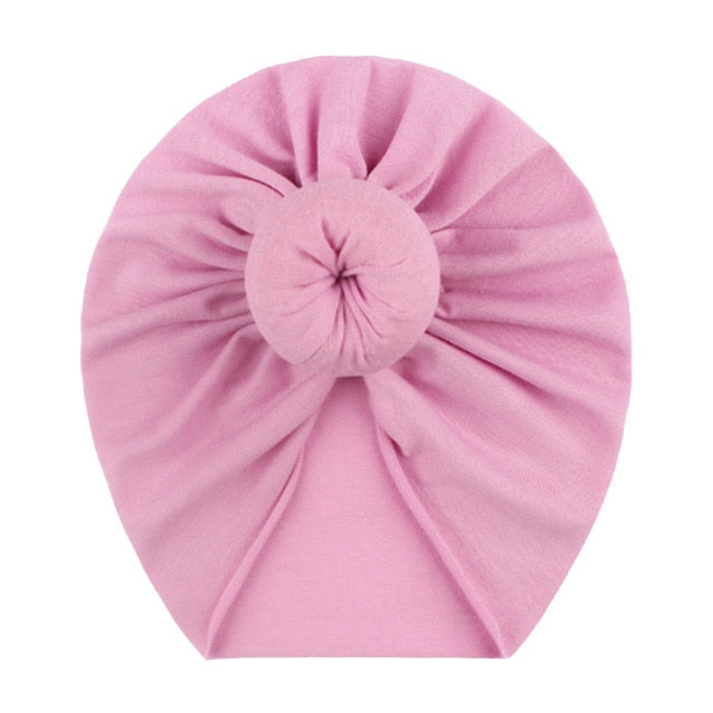 Newborn Girl Cotton Soft Big Bow Turban
