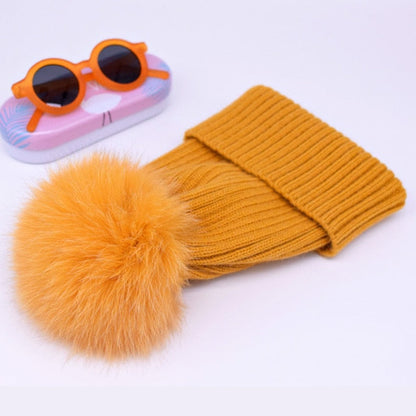Fox Fur Pompom Hats