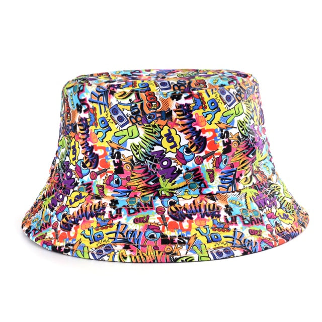 Playful Double Face Bucket Hat