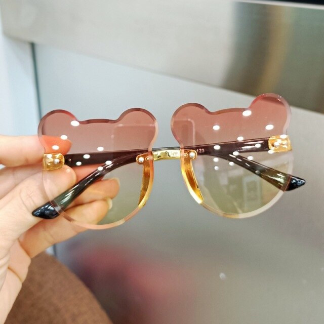 Cute Cartoon Bear Sun Glasses for Kids