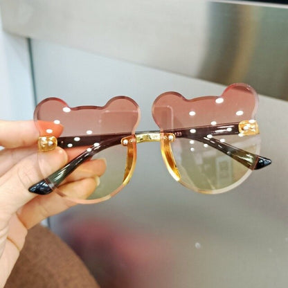 Cute Cartoon Bear Sun Glasses for Kids