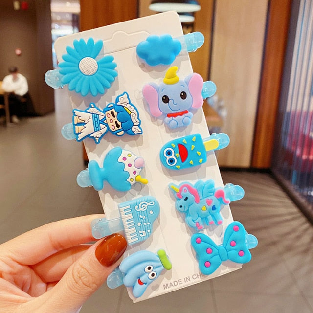 Cartoon Hair Clips 10PCS/Set