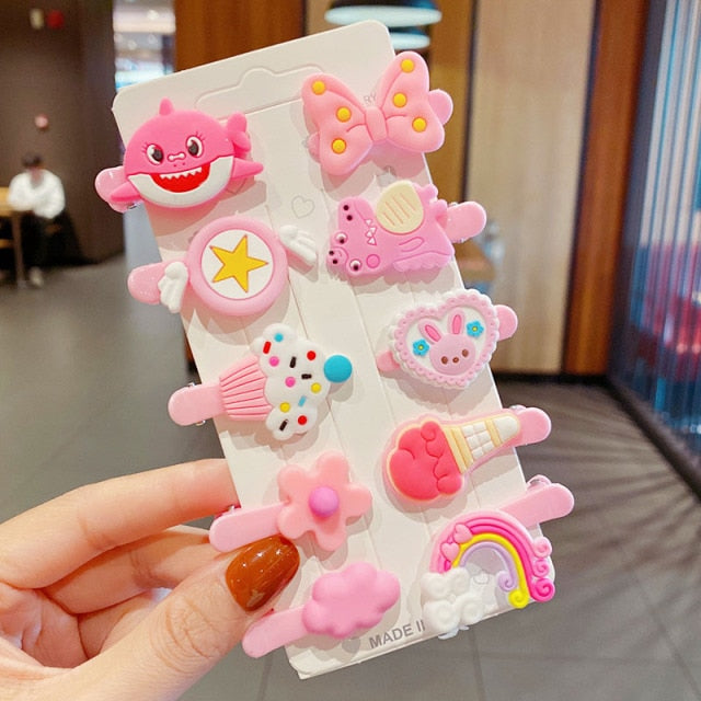 Cartoon Hair Clips 10PCS/Set