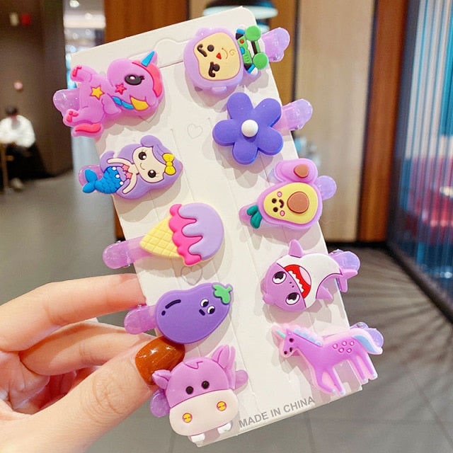 Cartoon Hair Clips 10PCS/Set