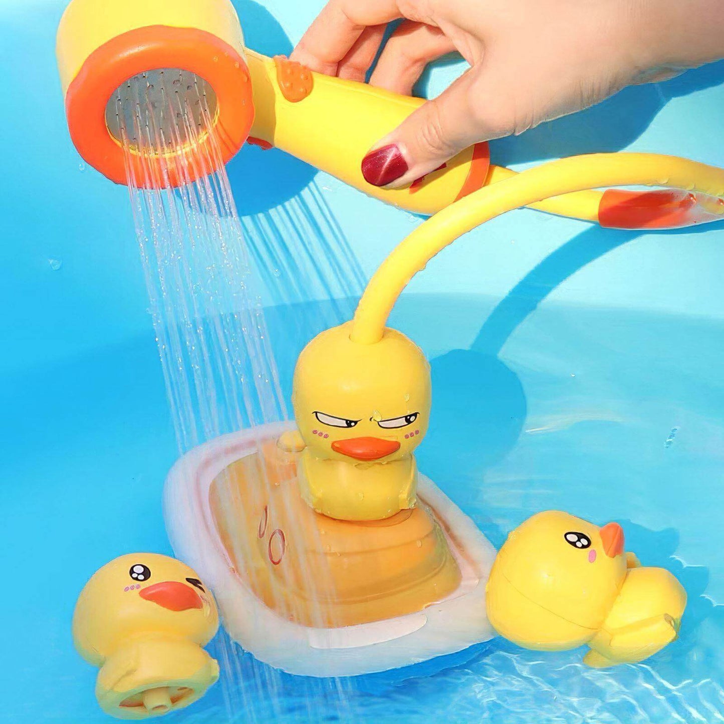 Electric Duck Boat Spray Bath Toy