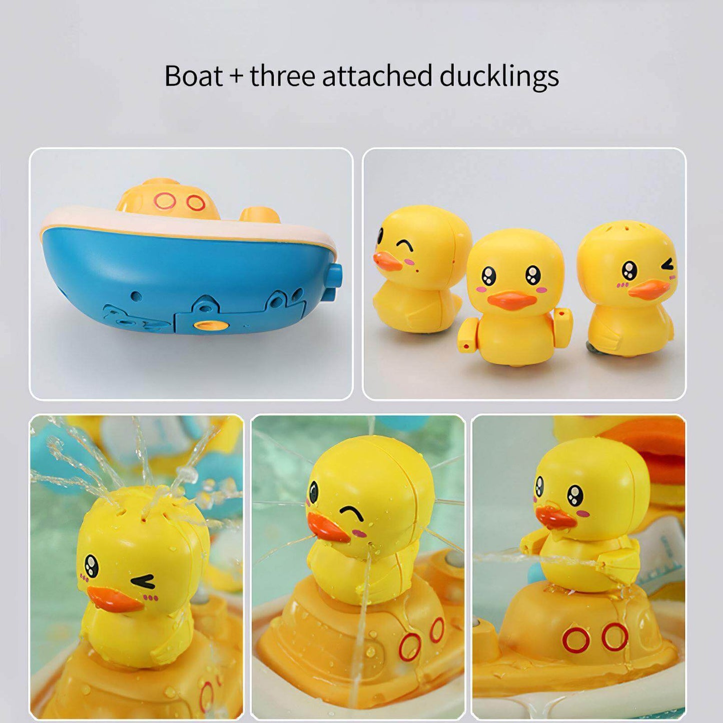 Electric Duck Boat Spray Bath Toy