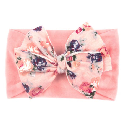 Elastic Printed Flower Kids Headband