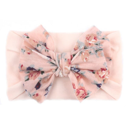 Elastic Printed Flower Kids Headband