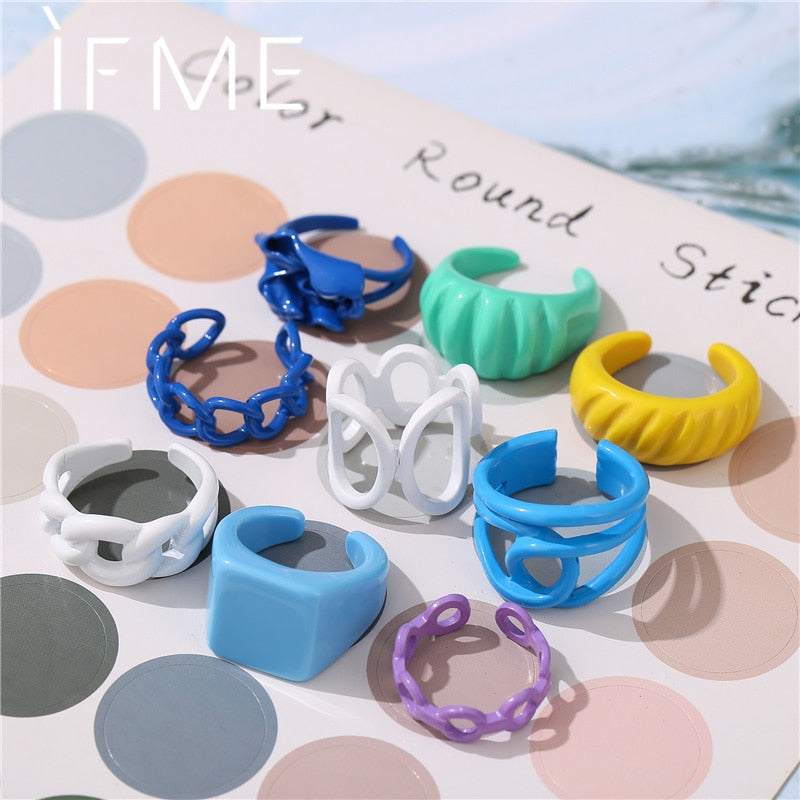 Colorful Open Rings