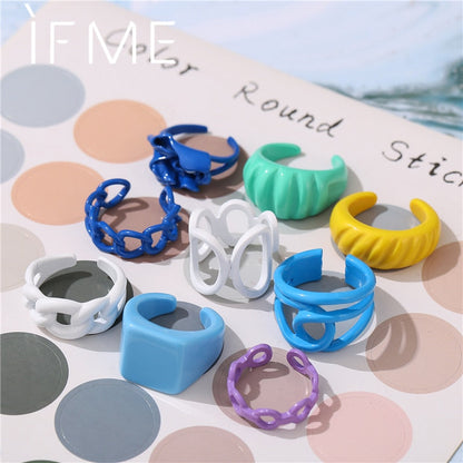 Colorful Open Rings