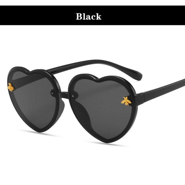 Fashion Brand Heart Kids Sunglasses