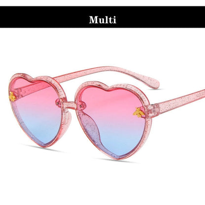 Fashion Brand Heart Kids Sunglasses
