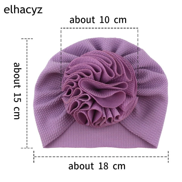 Sweet Flower Headband Children Turban Infant Hat
