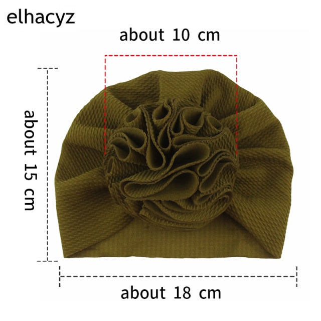 Sweet Flower Headband Children Turban Infant Hat