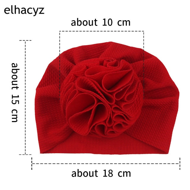 Sweet Flower Headband Children Turban Infant Hat