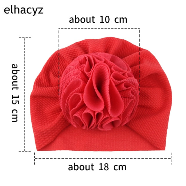 Sweet Flower Headband Children Turban Infant Hat
