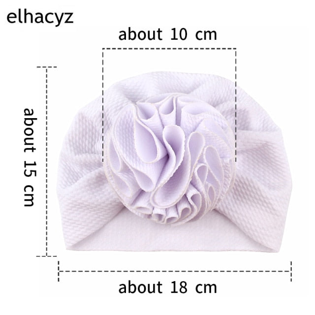 Sweet Flower Headband Children Turban Infant Hat