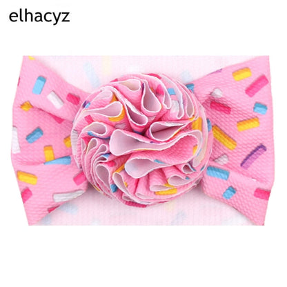 Sweet Flower Headband Children Turban Infant Hat