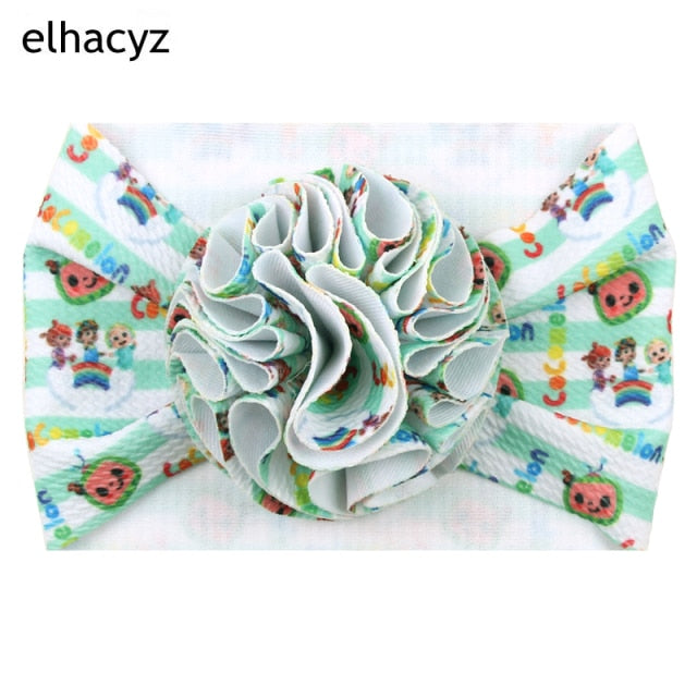 Sweet Flower Headband Children Turban Infant Hat