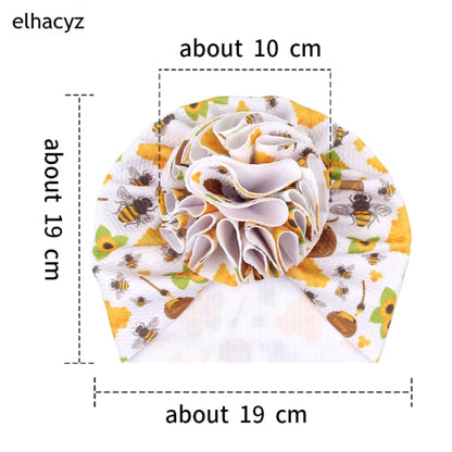 Sweet Flower Headband Children Turban Infant Hat