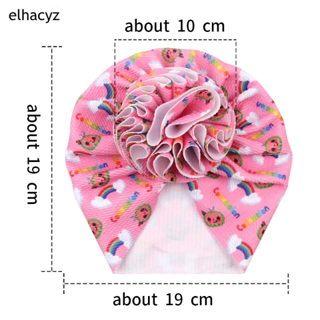 Sweet Flower Headband Children Turban Infant Hat