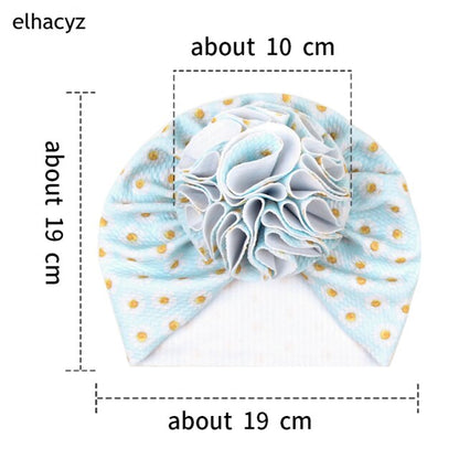 Sweet Flower Headband Children Turban Infant Hat