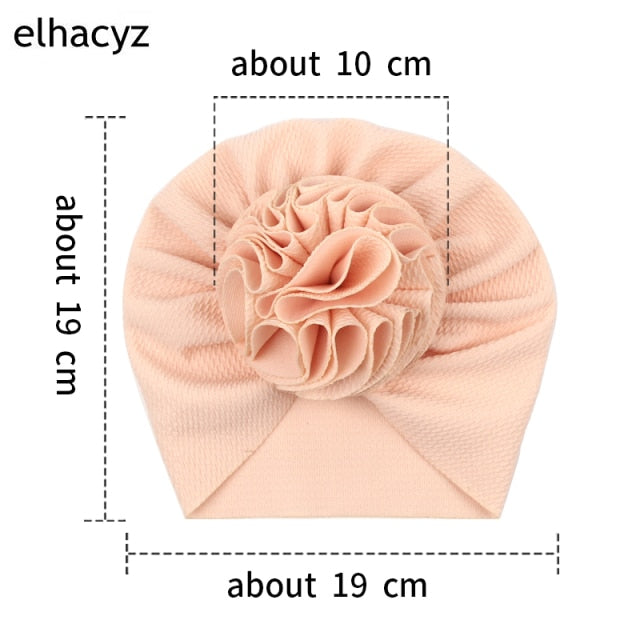 Sweet Flower Headband Children Turban Infant Hat