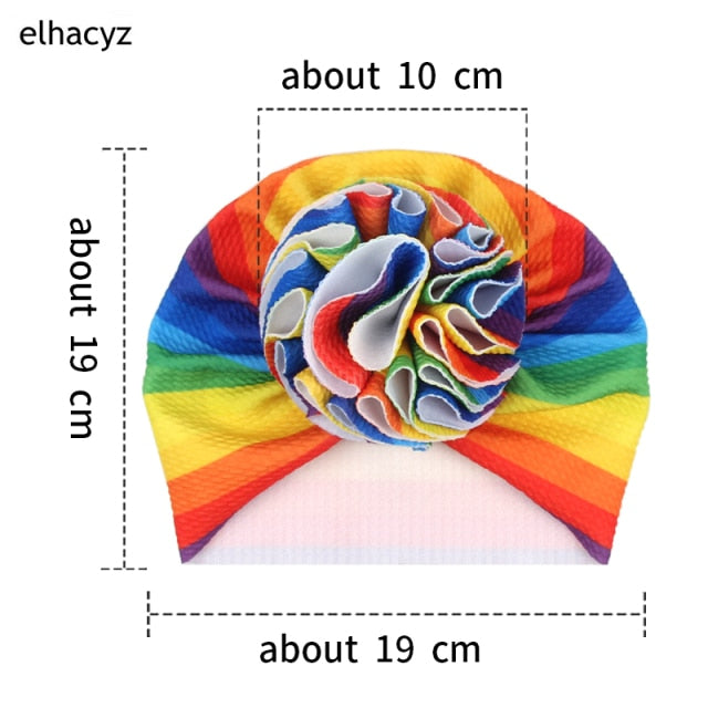 Sweet Flower Headband Children Turban Infant Hat
