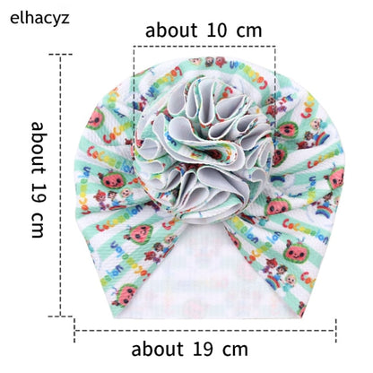 Sweet Flower Headband Children Turban Infant Hat