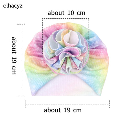 Sweet Flower Headband Children Turban Infant Hat