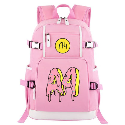 Pink Donuts Print Girl Backpacks