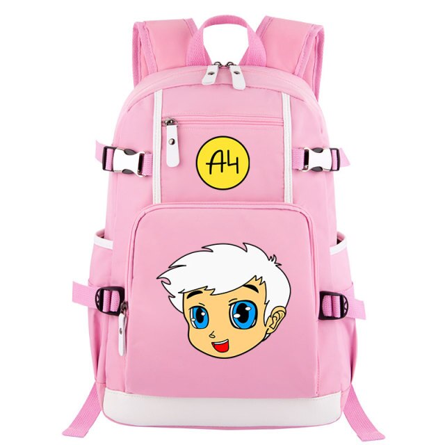 Pink Donuts Print Girl Backpacks
