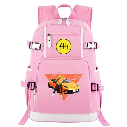 Pink Donuts Print Girl Backpacks