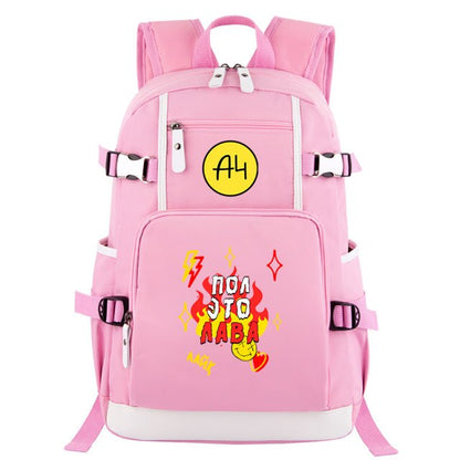 Pink Donuts Print Girl Backpacks