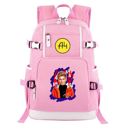 Pink Donuts Print Girl Backpacks