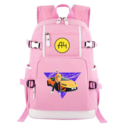 Pink Donuts Print Girl Backpacks