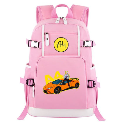 Pink Donuts Print Girl Backpacks