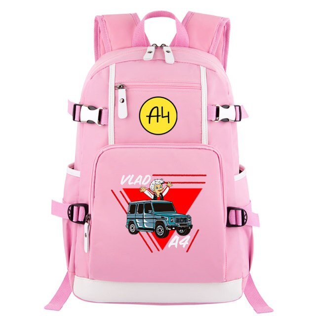 Pink Donuts Print Girl Backpacks