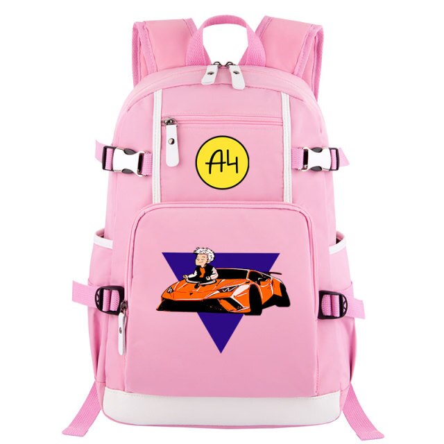 Pink Donuts Print Girl Backpacks