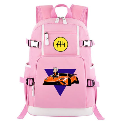 Pink Donuts Print Girl Backpacks