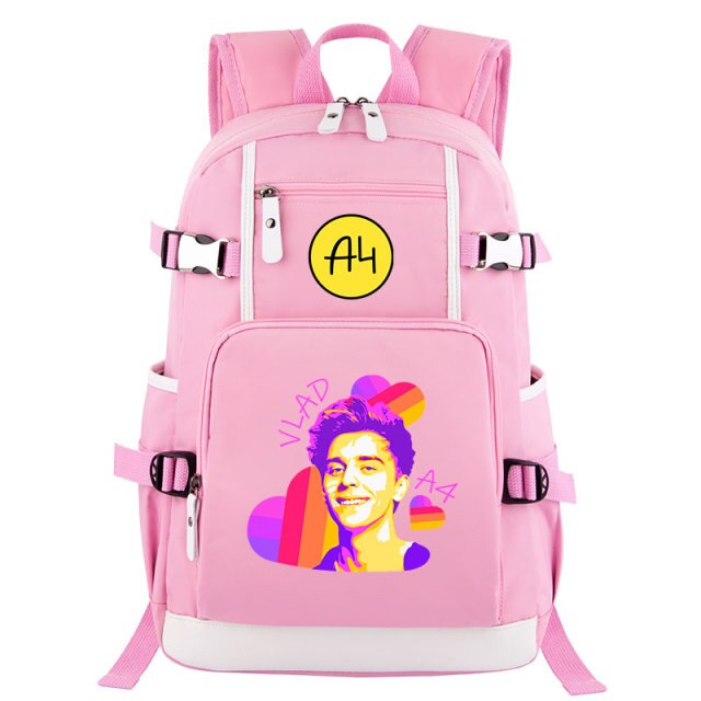 Pink Donuts Print Girl Backpacks