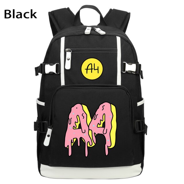 Pink Donuts Print Girl Backpacks