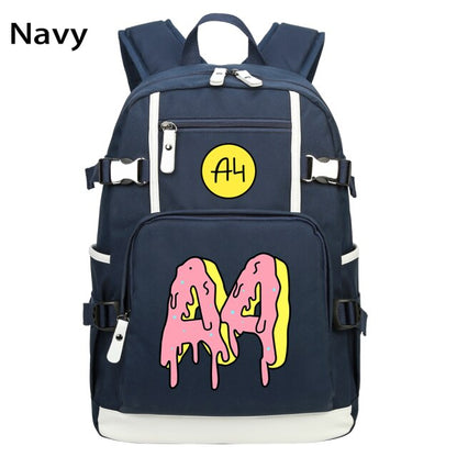 Pink Donuts Print Girl Backpacks