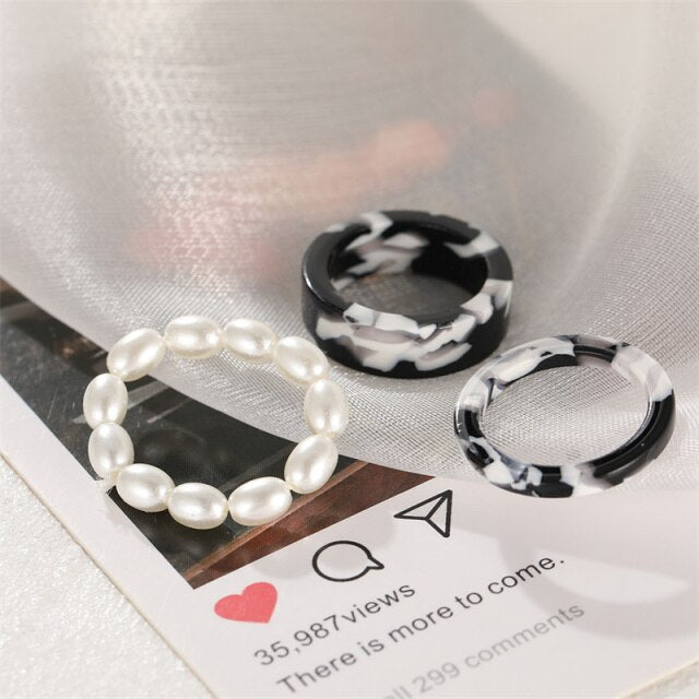 Acrylic Transparent Gradient Rings