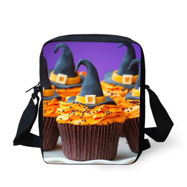 Unisex Cupcake Printing Messenger Bags