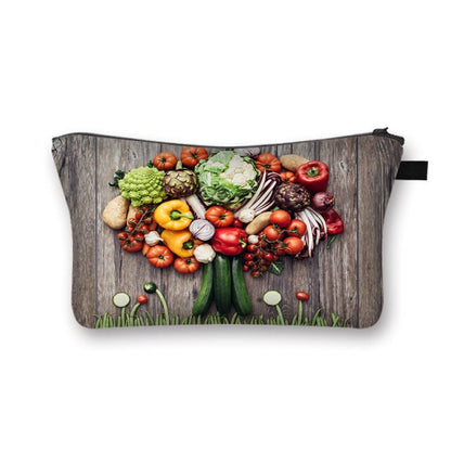 Donuts Ice Cream Candy Print Cosmetic Bag