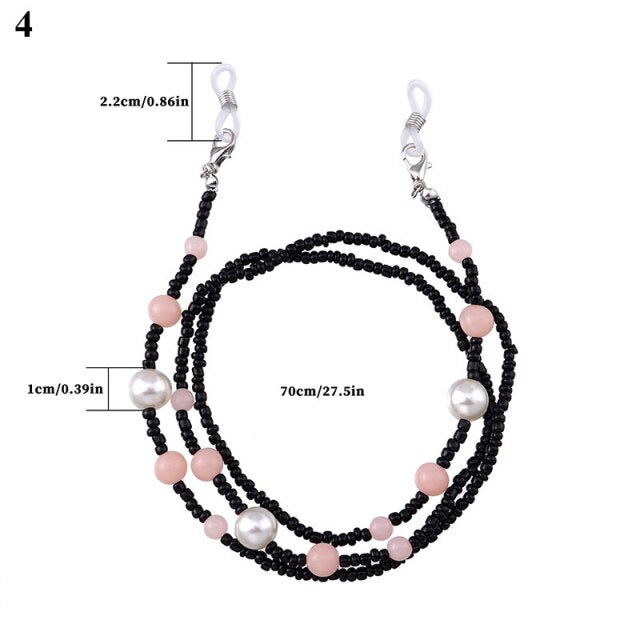 Raibow Color Beaded Glasses Chain